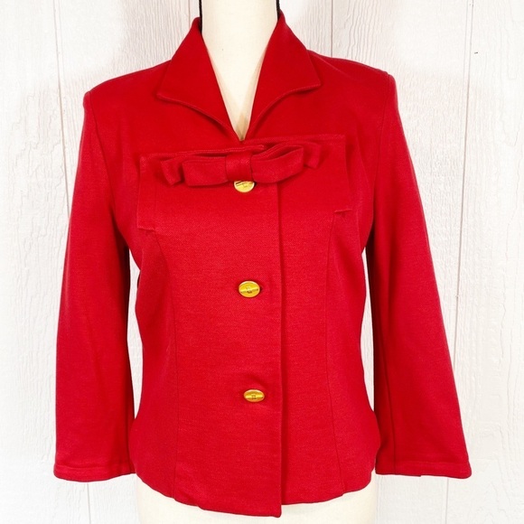 CAbi Jackets & Blazers - CAbi Style 3035 Beau Red Cropped Blazer Jacket